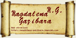 Magdalena Gazibara vizit kartica